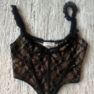 Pataya Black Lace Bodysuit